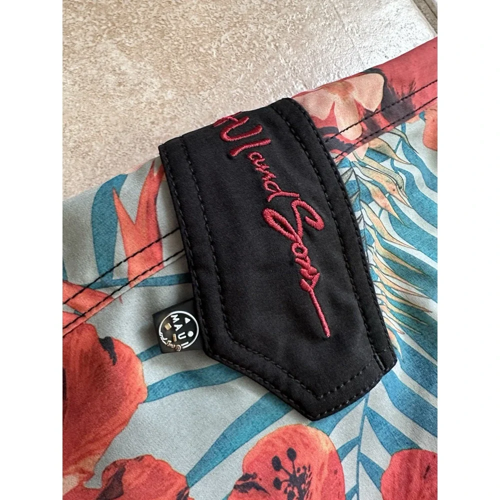 SALE -‎ 3/$25 Maui And Sons Men's Swim Trunks Size 34.           *120
